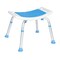 Emma and Oliver Ramsey Shower Stool with 6 Adjustable Height Settings, Padded Seat and Non-Slip Feet